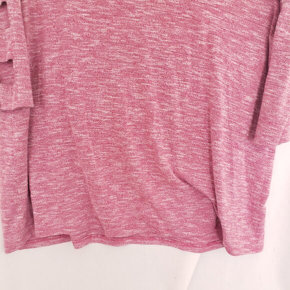 Terra & Sky Pink 3/4 Unique Sleeves Beaded V Neck Blouse Plus Size 0X (14w) - Picture 9 of 15